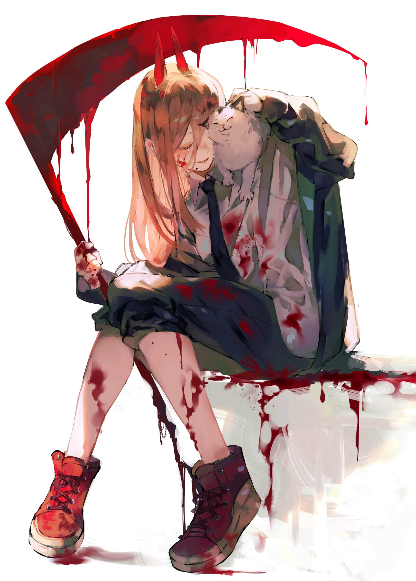 兴趣 绘画 电锯人(chainsaw man)壁纸pixiv 搬运(侵