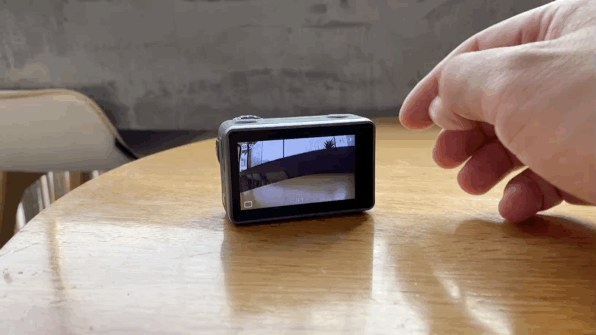 大疆osmo action左滑呼出相机参数设置