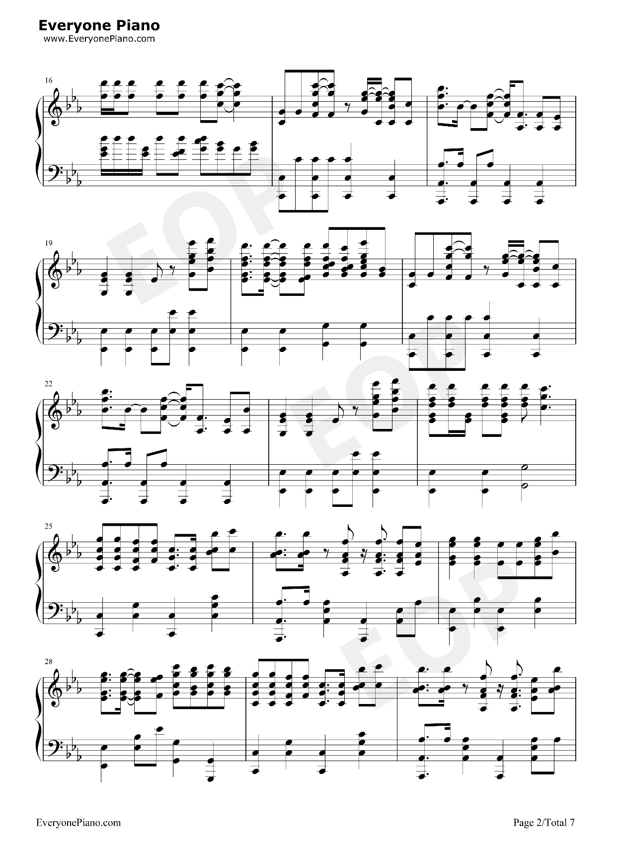nevada钢琴曲谱,nevada钢琴谱简谱 vicetone - nevada 钢琴乐谱
