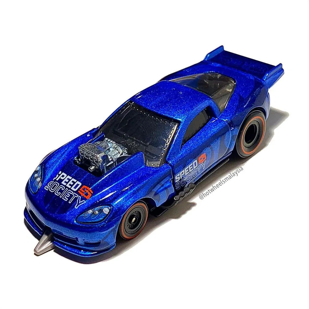 121风火轮hotwheels雪弗兰克尔维特z06直线加速赛车alexlaughlin版