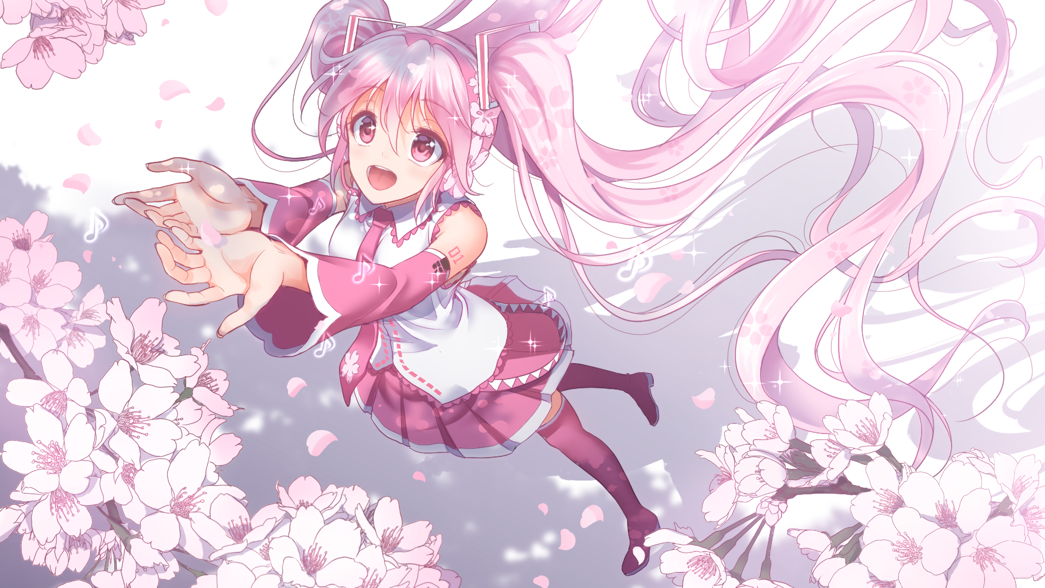 【横屏壁纸裁剪】春眠不觉樱初音04