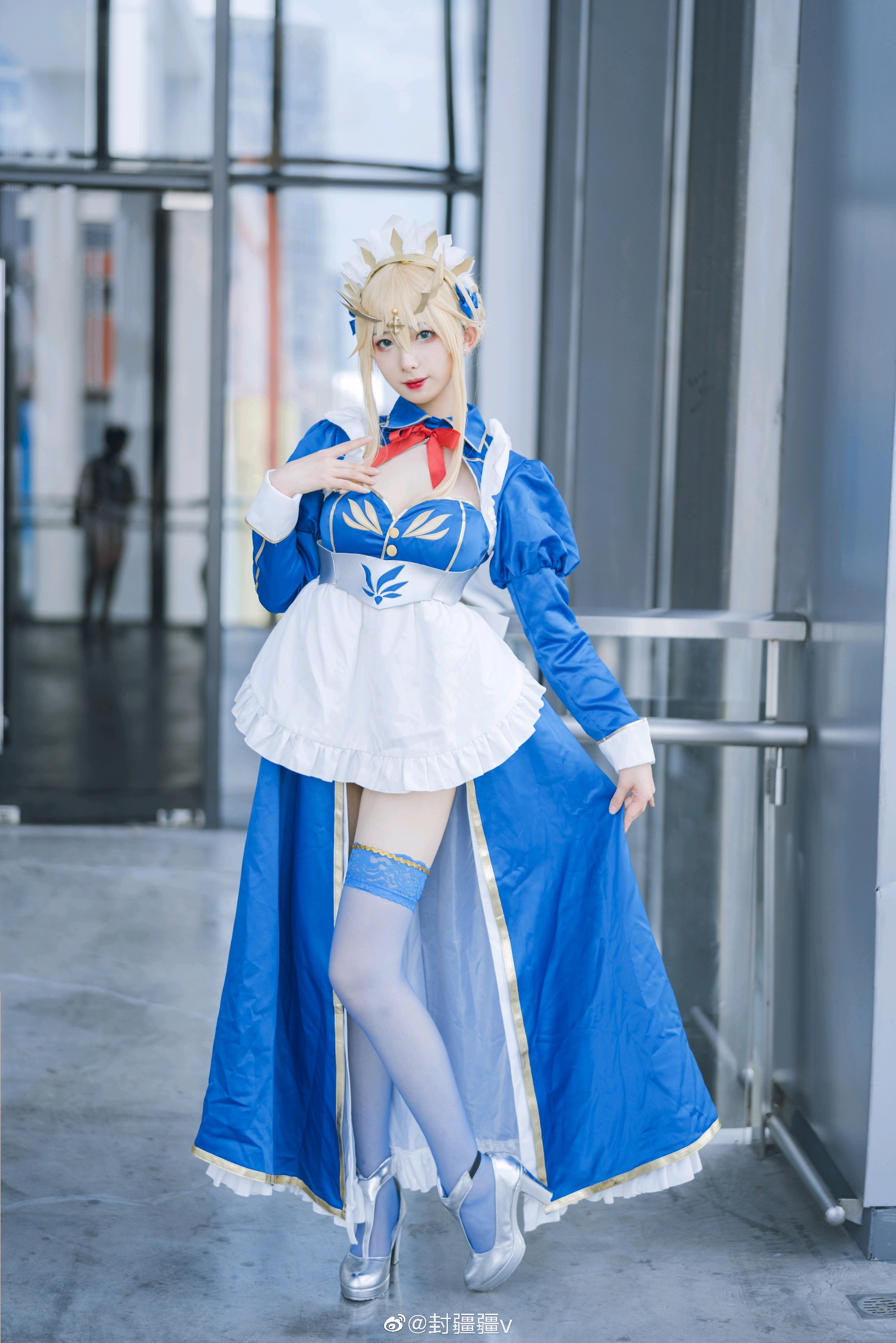 〔美少女cos〕fgo 白枪呆yd同人女仆