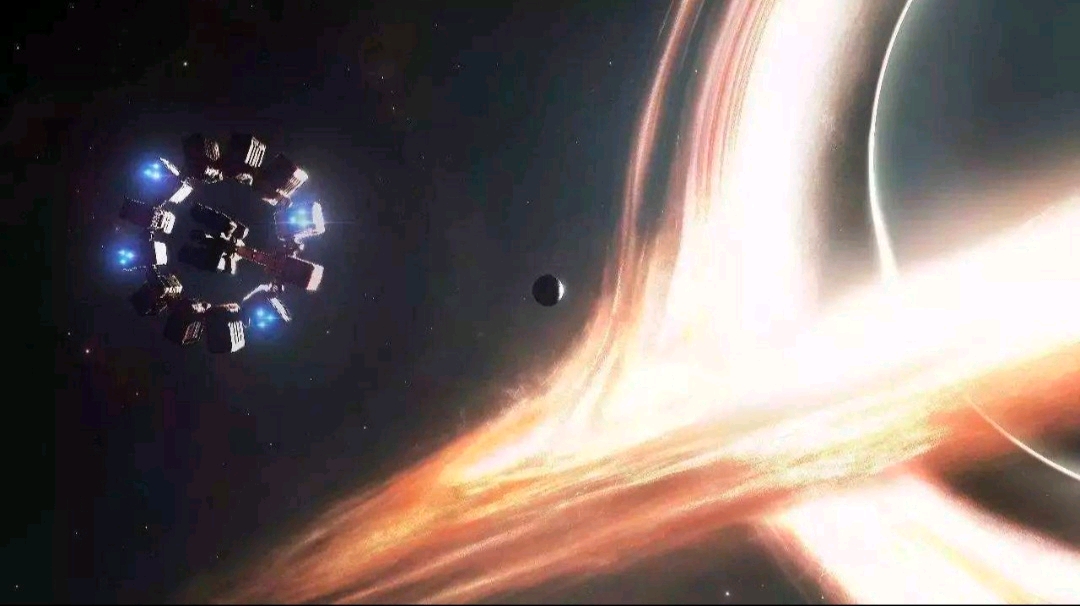 《星际穿越》内的"黑洞"场景