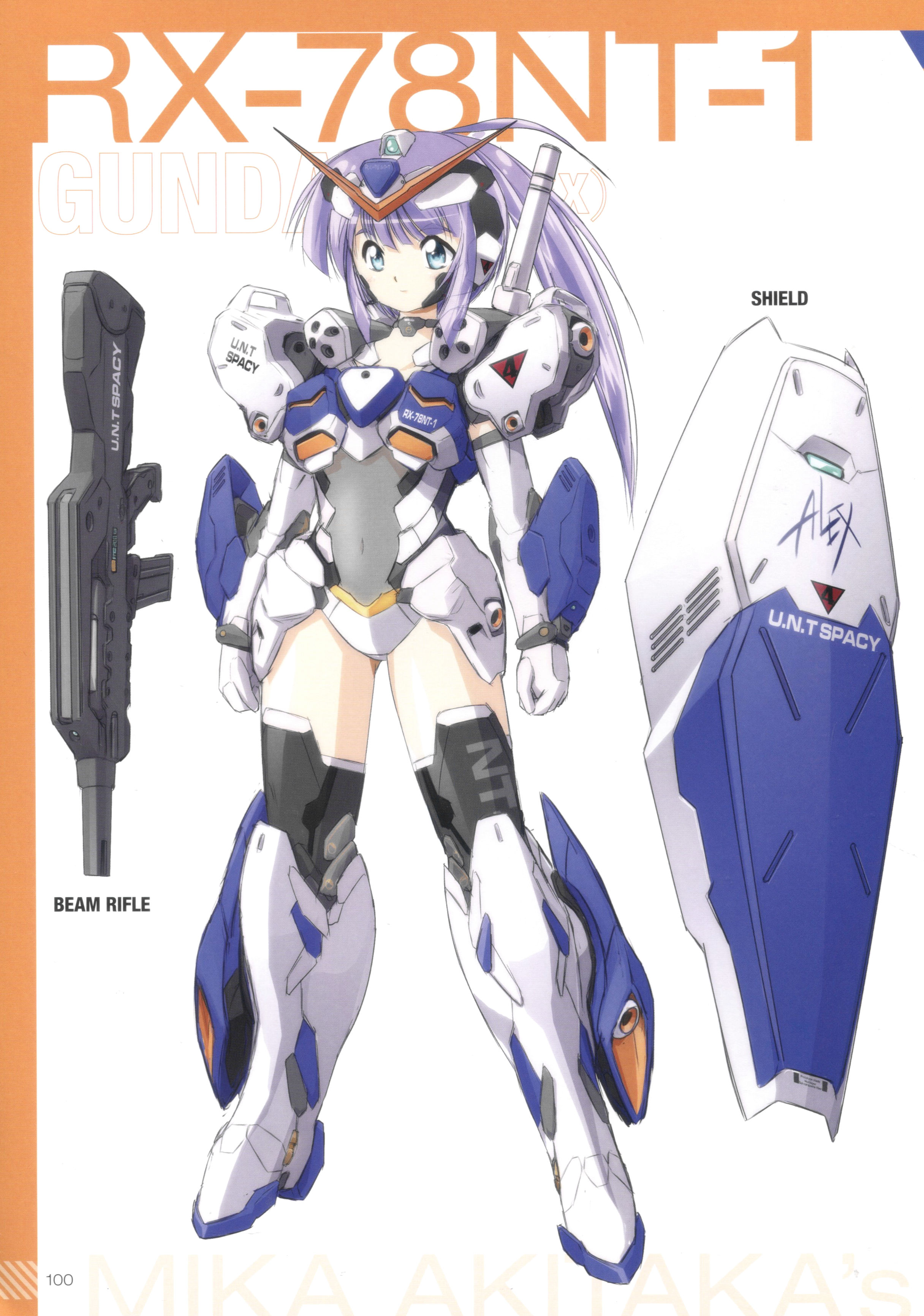 【一曰acg mika akitaka's ms少女note(下)娘化高达系列 日文原版