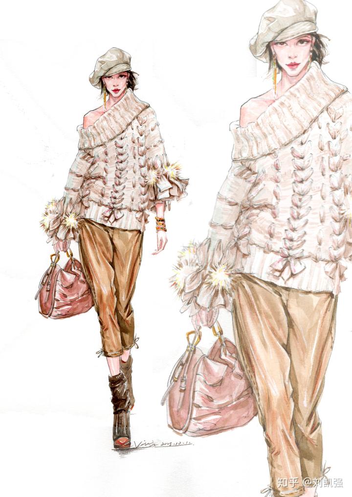 【中规中矩 立足基础】—2019年清华美院服装艺术设计考研初试手绘