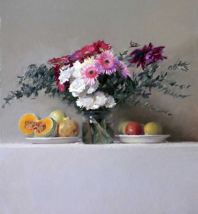 你见过将色粉画,画出了油画质感的作品吗?