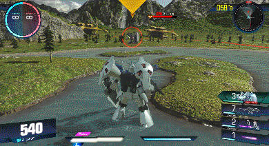 星屑之海的飞蝗 gundam versus 高达试作一号机全方位