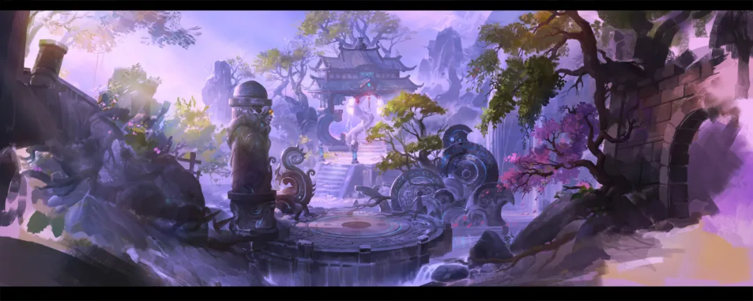 大触专访丨笔触细腻氛围绝美多年从业经验的场景原画大佬揭秘场景刻画
