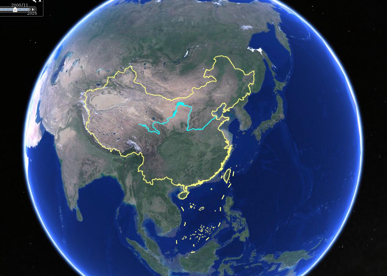 谷歌地球使用教程之单独显示中国边界