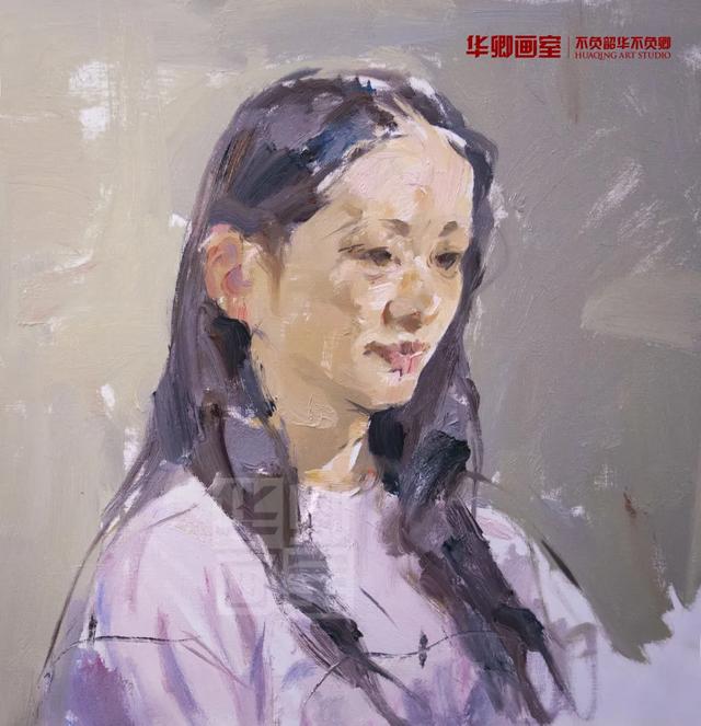 纯干货!卢华卿校长油画头像范画——华卿画室教研中心出品
