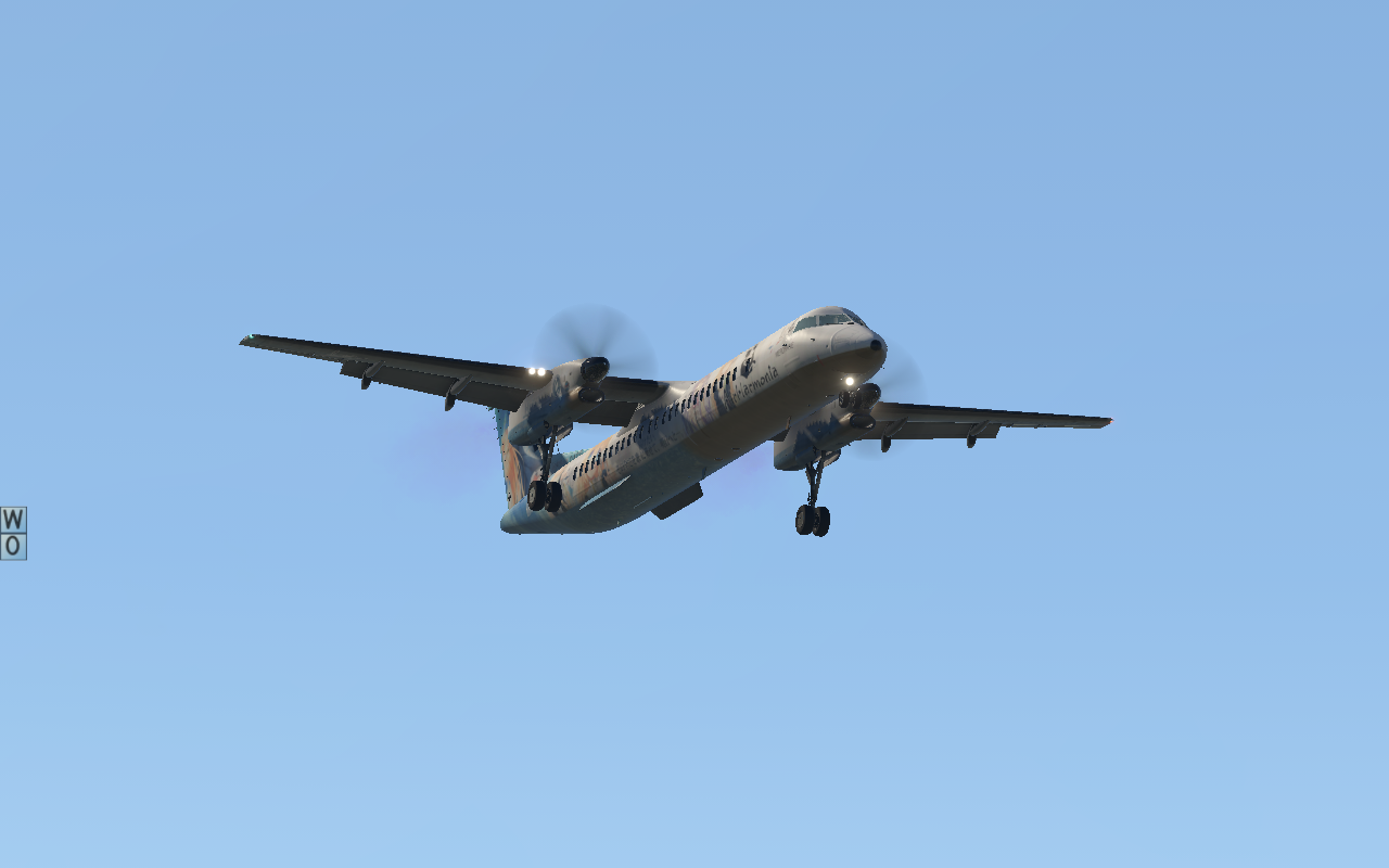 【key痛机系列】庞巴迪dash8 q400"旋律之羽" harmonia痛机涂装