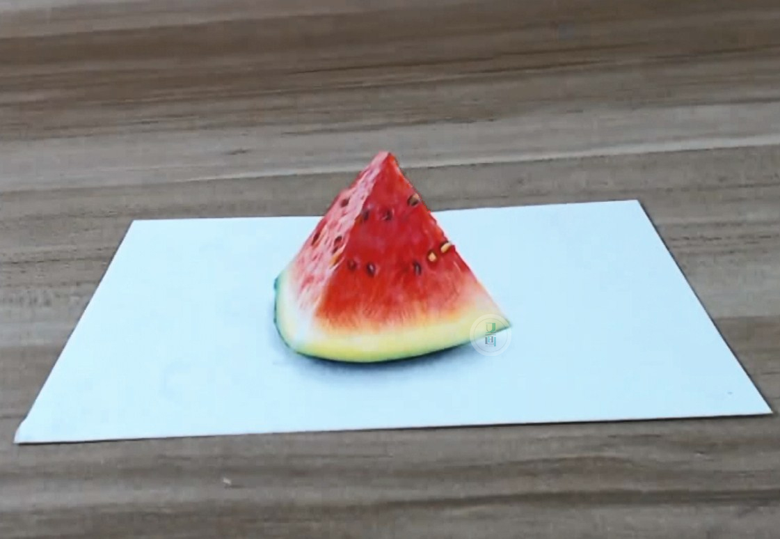 彩铅 | 教你画裸眼3D立体西瓜
