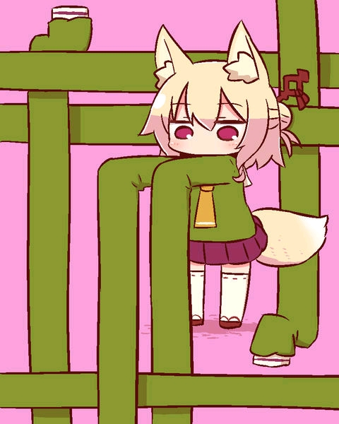 【kimomimi】小狐狸兽耳酱的表情包收集(日语:ケモミミちゃん)(画师