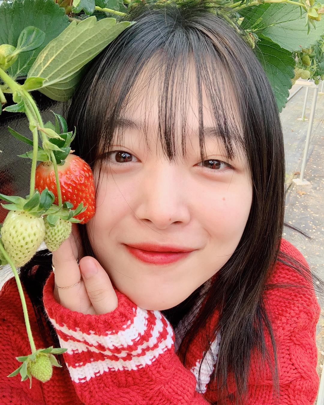 水蜜桃|草莓|车厘子|蜜橘|崔雪莉ins水果妆容分享~妹妹真的好少女皮肤