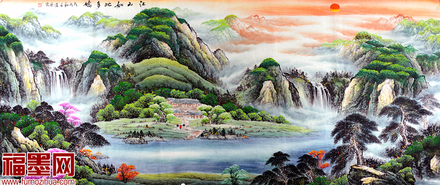 家居风水学的山水画常识:这样挂画人丁兴旺,招财纳福