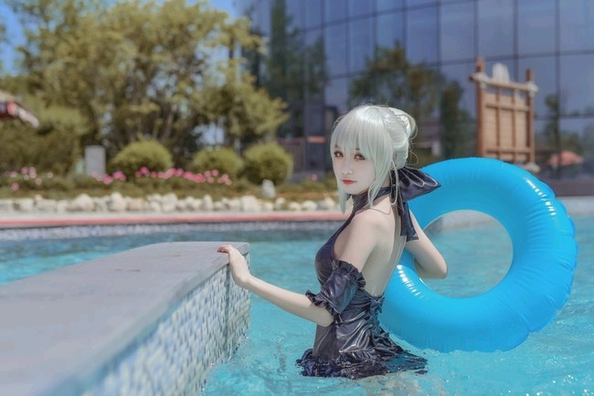 [cosplay]水装黑saber