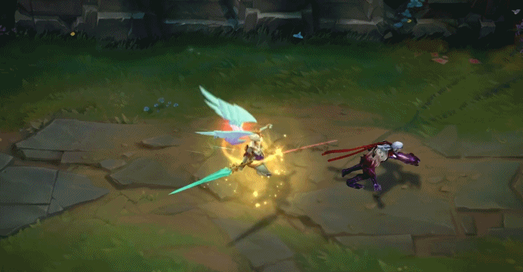 lol天使姐妹重做归来多段进化召唤圣光剑阵无敌最强天使回归