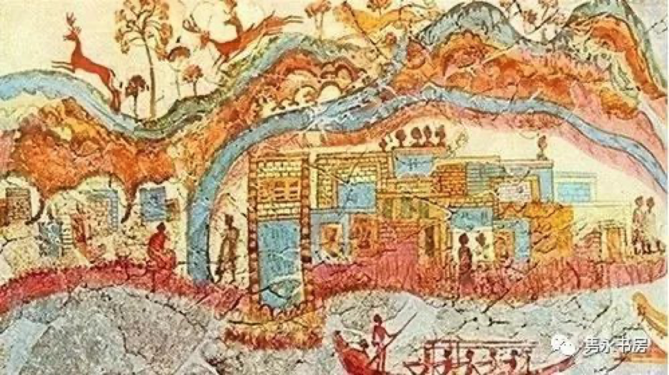 克里特岛米诺斯王宫壁画