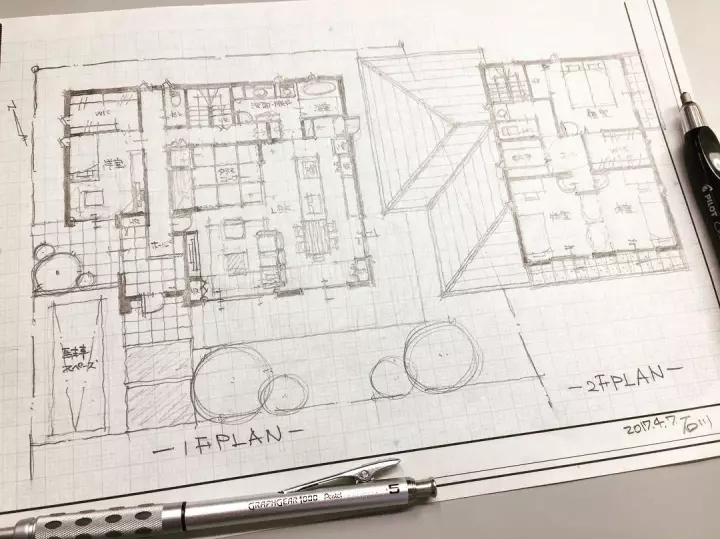 用手绘草图如何去推敲一个好的平面方案!