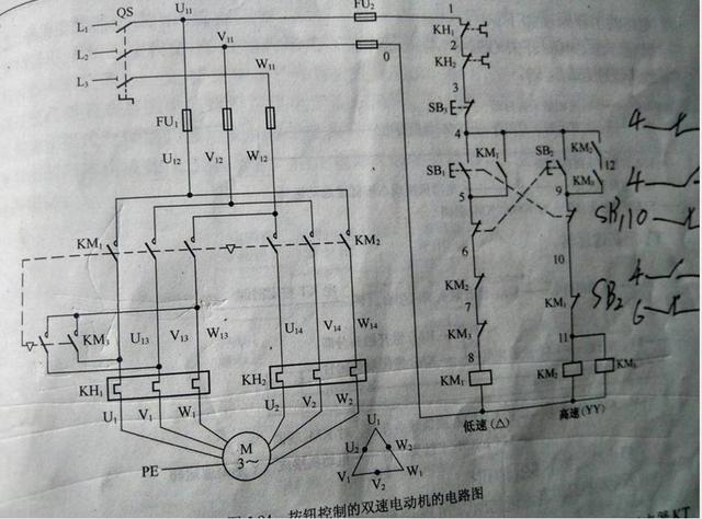 双速电机的调速图解什么是双yy接法