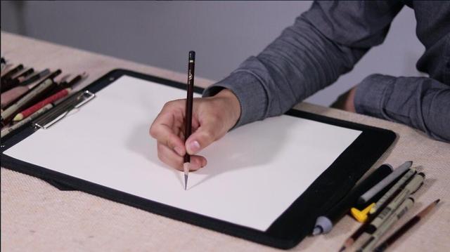 素描300讲07集:素描终极拿笔手型姿势大全