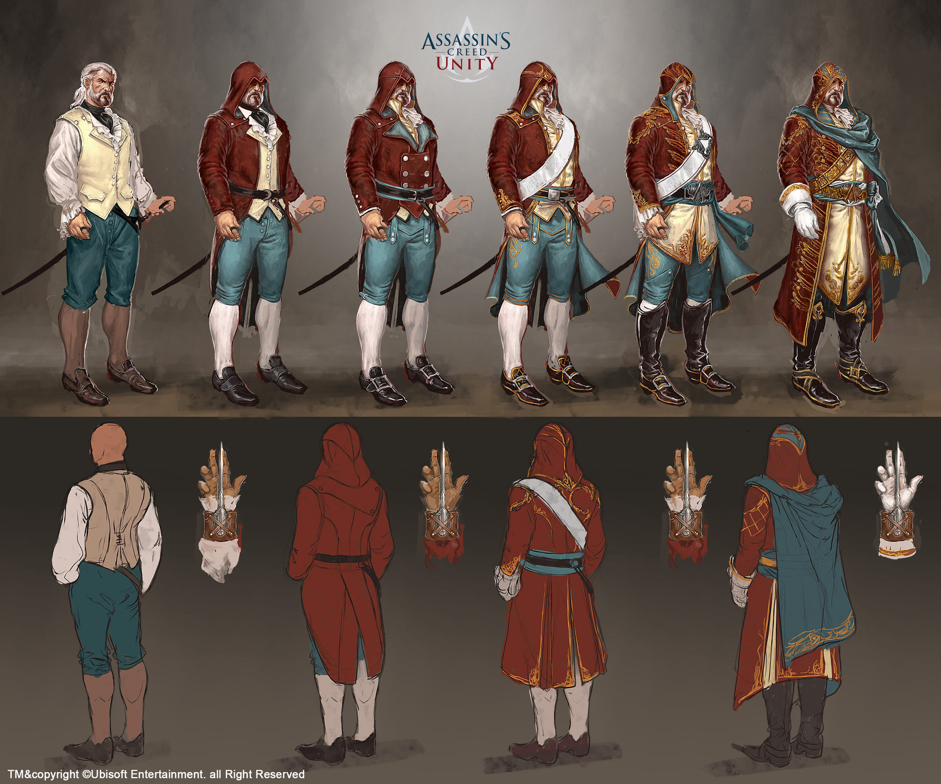 刺客信条大革命设定图集