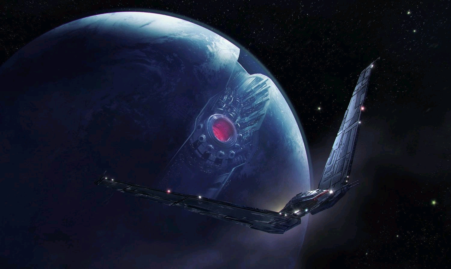 弑星者基地是第一秩序超级武器,能够一次击毙多颗行星.