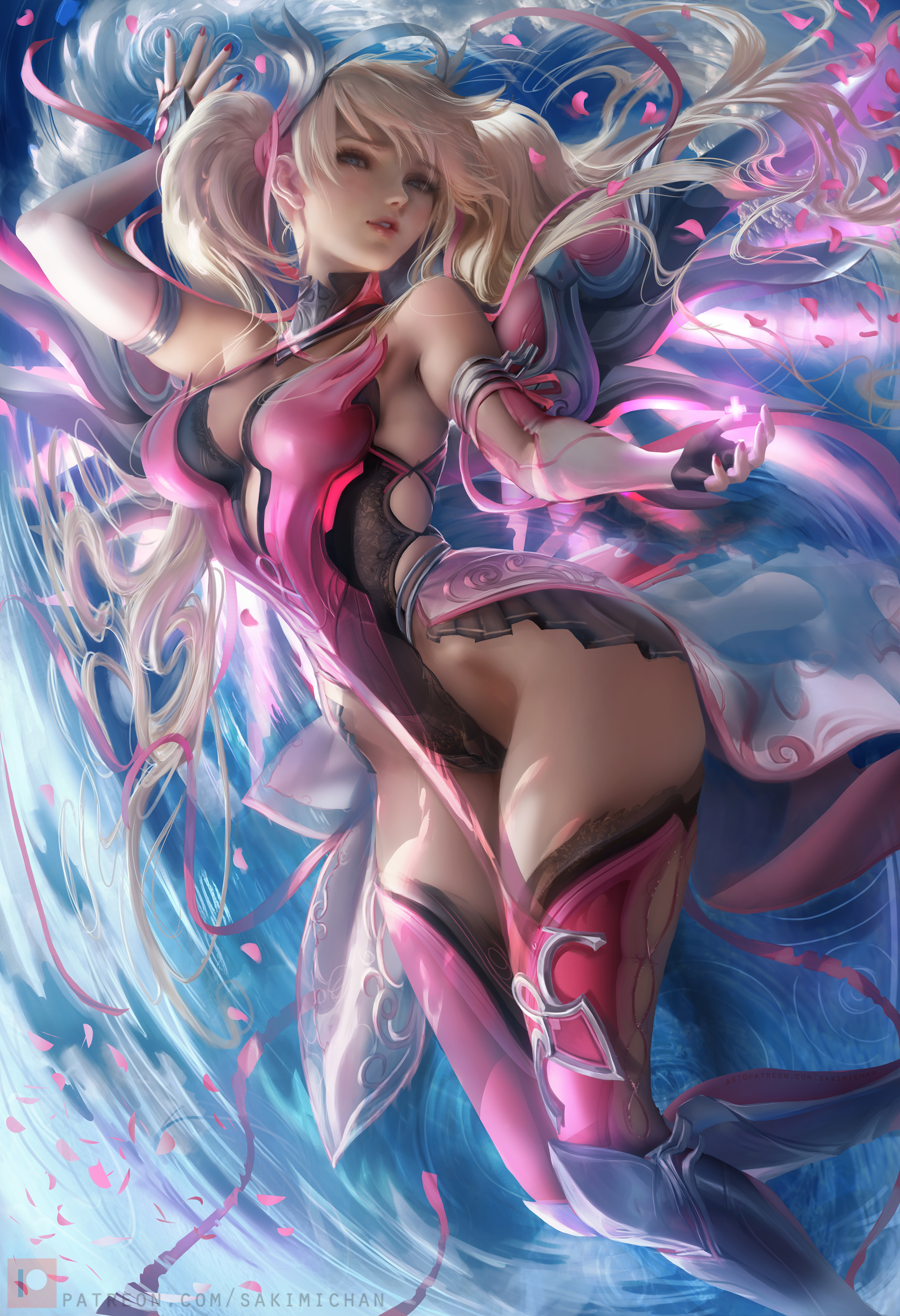 pink mercy by sakimichan