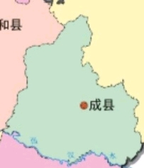 陇南地图中的成县