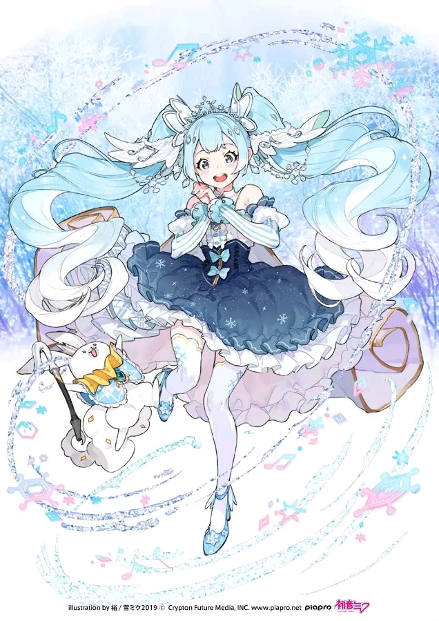 手机壁纸|初音未来系列 2019雪初音 by: b站盐泽 2019