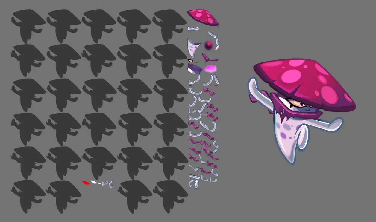 （cranjelly)文件名：plantcranjelly分解/整体4.新npc——暗夜菇文件名：n