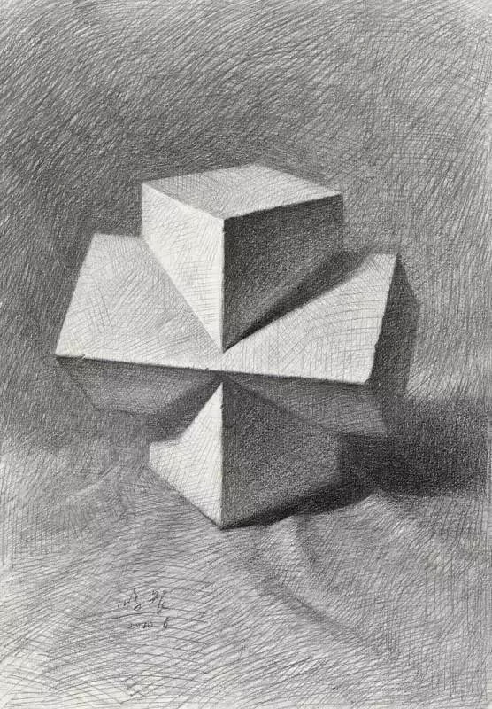 最全面的美术生素描入门几何体教程大全(附图形解析)