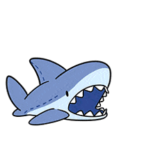 可爱的小鲨鱼表情包
