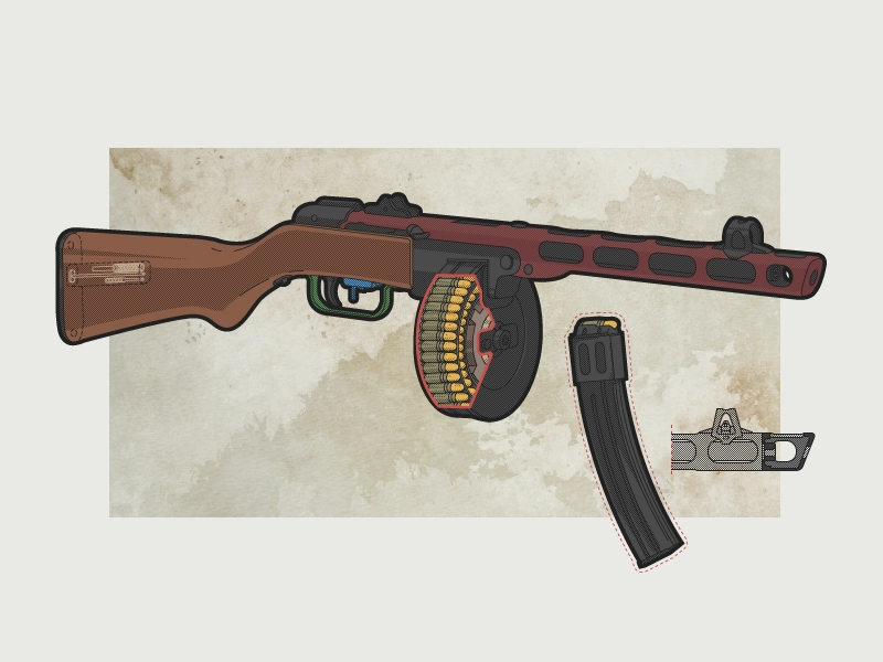 入门军事科普 -- ppsh-41"波波沙"冲锋枪(下)【依旧有很多插图】