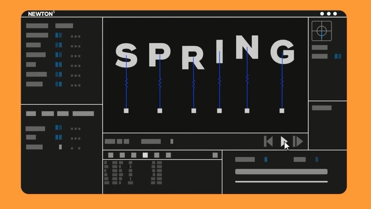 【插件神器】ae牛顿动力学插件newton 3.0.69中文汉化