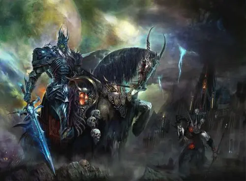 丹伦。最终，他的灵魂与耐奥组的灵魂合为一体，成为了亡灵天灾的领袖。从此这把剑成为了巫妖王的代名词，其