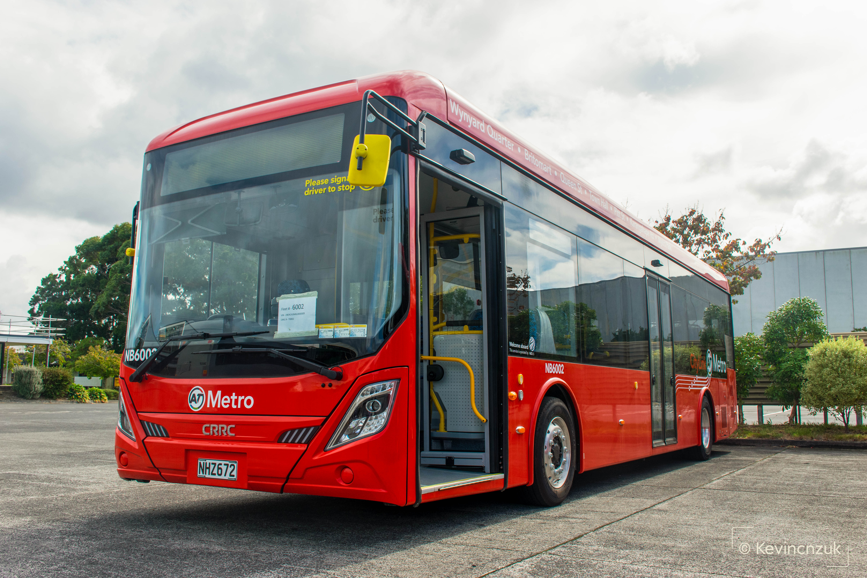 nb6002 nhz672 crrc es12 max 摄于nz bus swanson depot