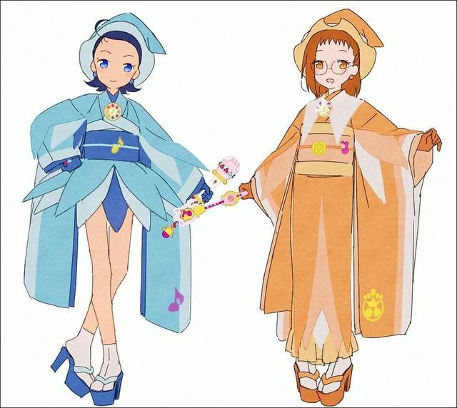 板绘|穿着和服的动漫人物