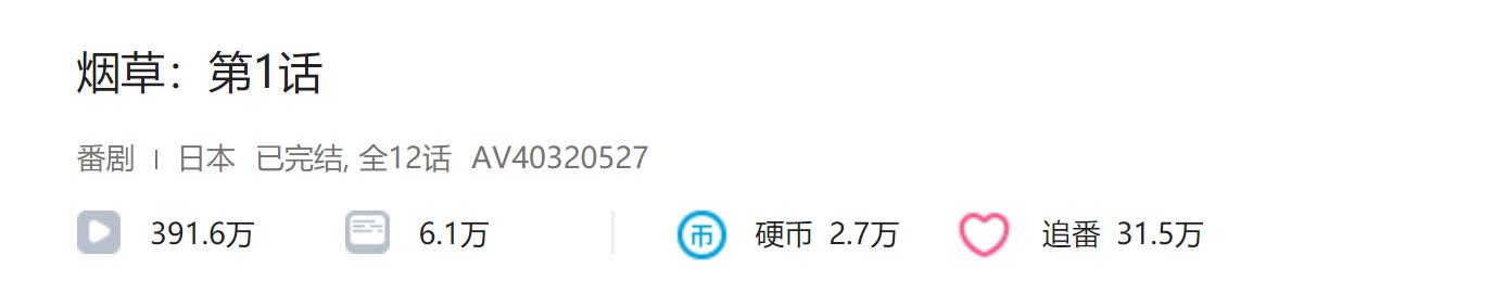 1月超级热销的新番《烟草》,到底是不是一部可以封神的作品?