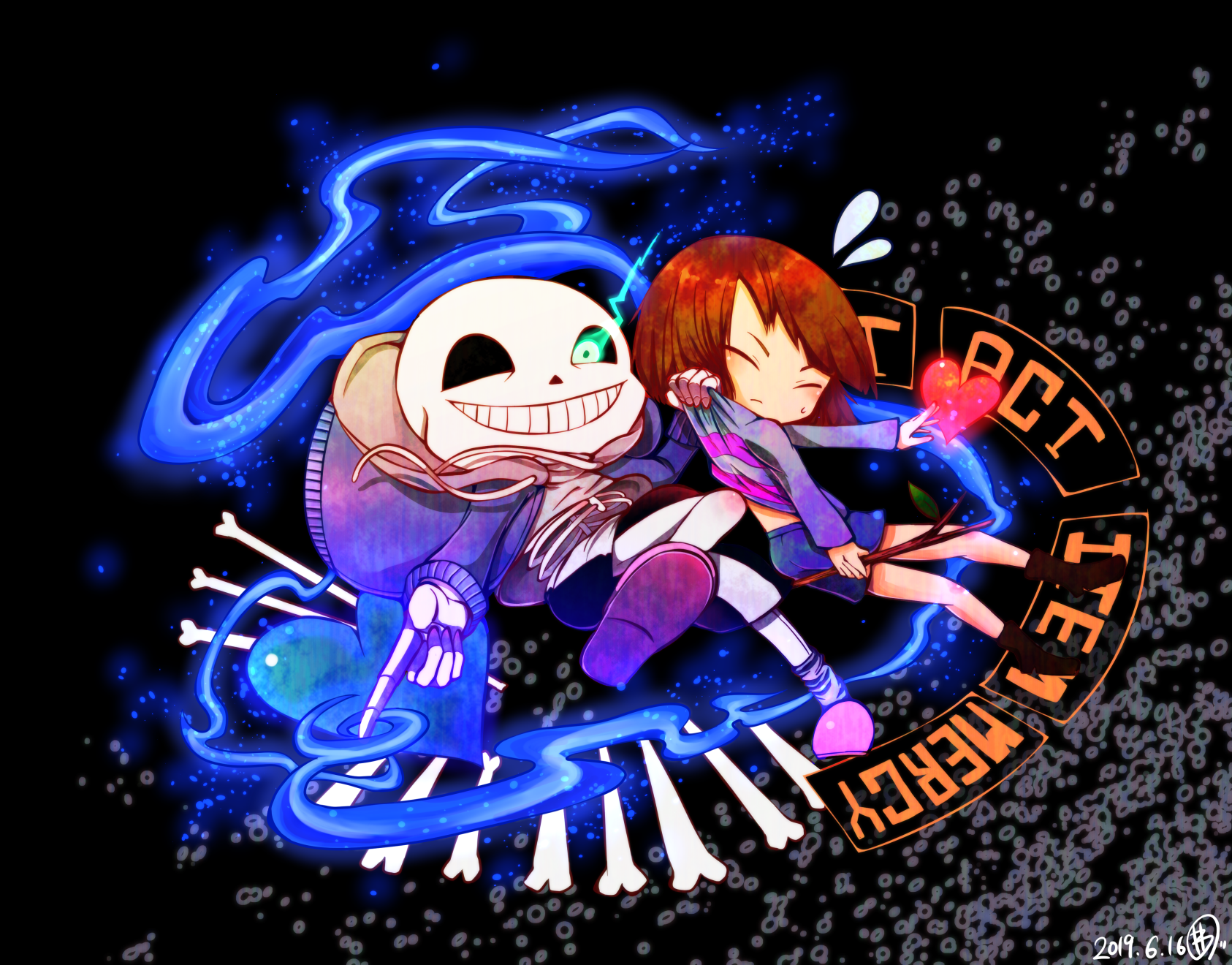 动画 动漫杂谈 【undertale】传说之下精美人物图包 (frisk&sans第5期