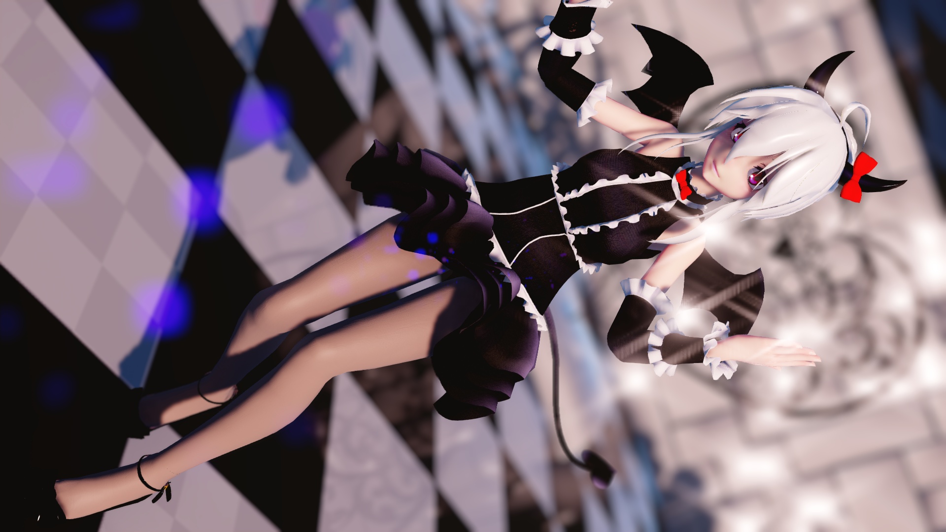 【mmd】小恶魔弱音 specialist 第一部分图片!