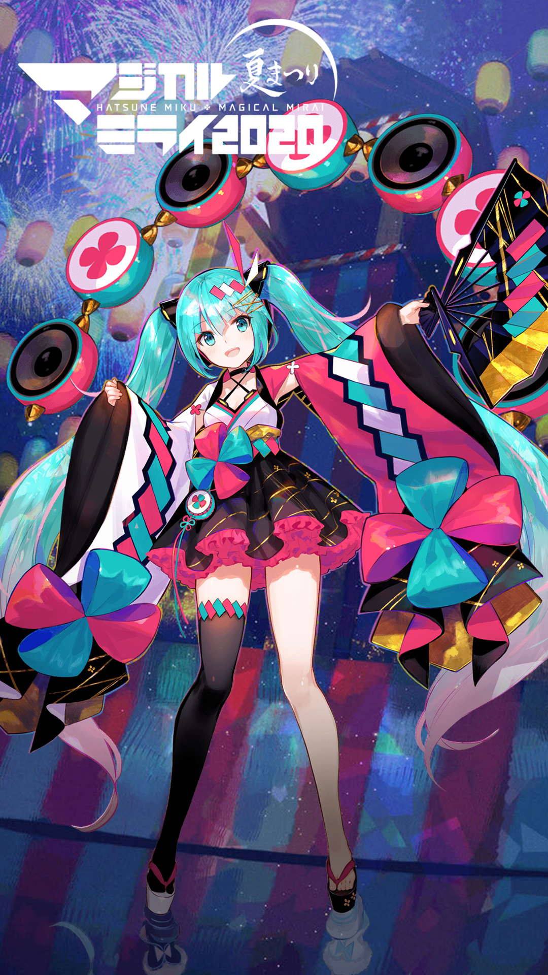 魔法未来magical mirai 2020"夏祭"版主视觉图壁纸制作完成!