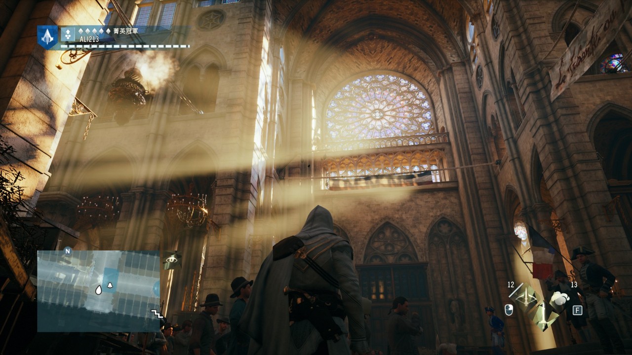 来来来!跟我一起到刺客信条里的巴黎圣母院看一看