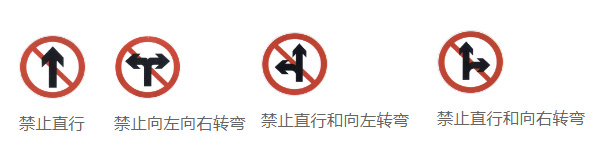 日常 科目一所有路标图片大全图解,驾考科一的所有标志图禁止非机动车