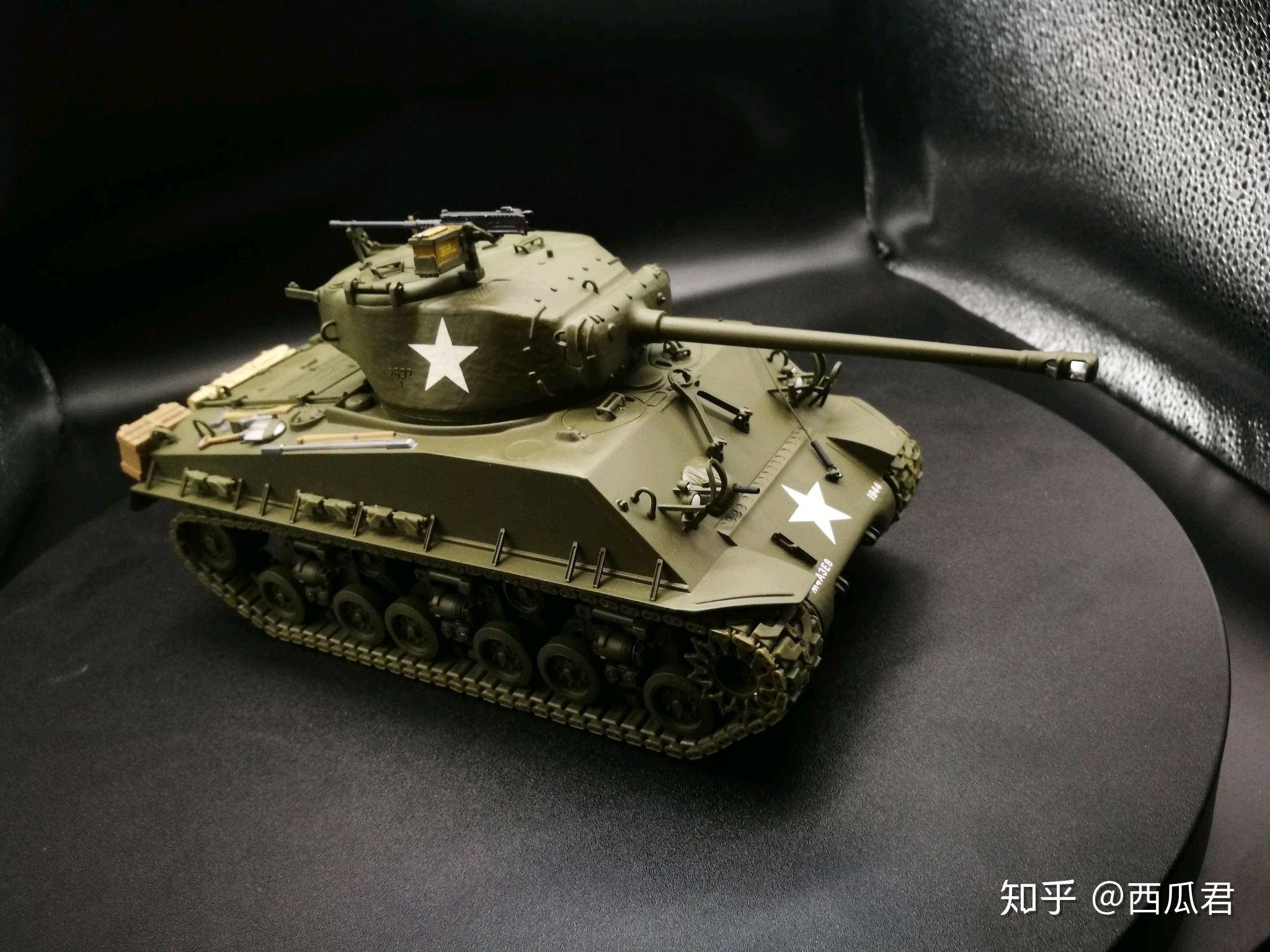 威武的大馒头富兰克林124m4a3e8谢尔曼坦克模型小记