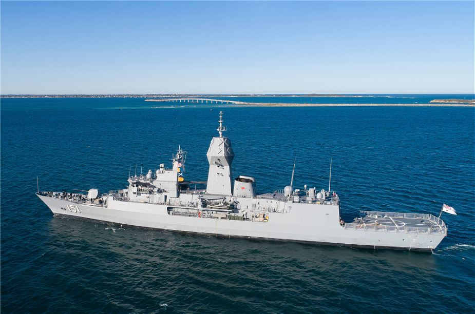 澳大利亚海军澳新军团级护卫舰进行升级海上试验