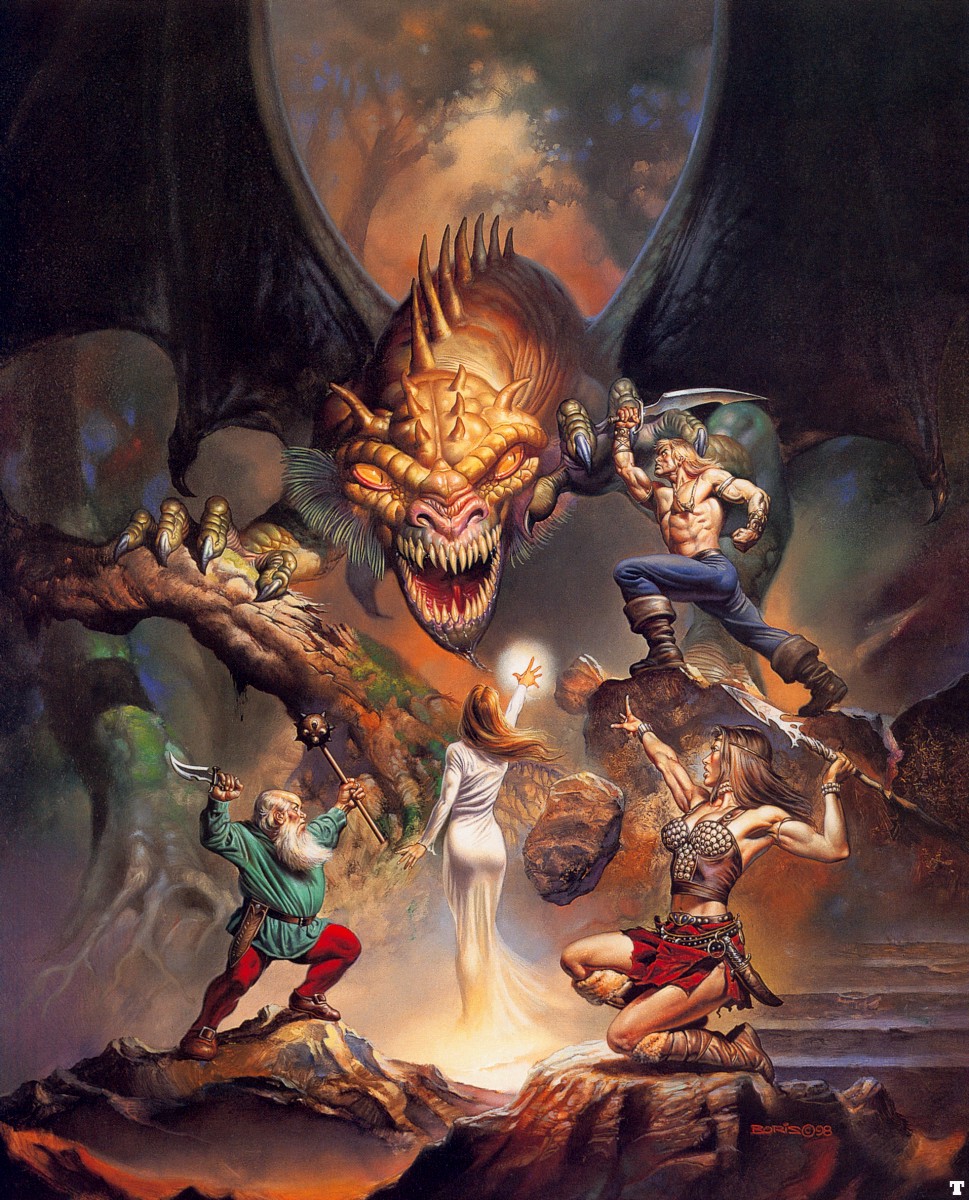 西方幻想类插画大师系列(五 鲍里斯·瓦莱约 boris vallejo