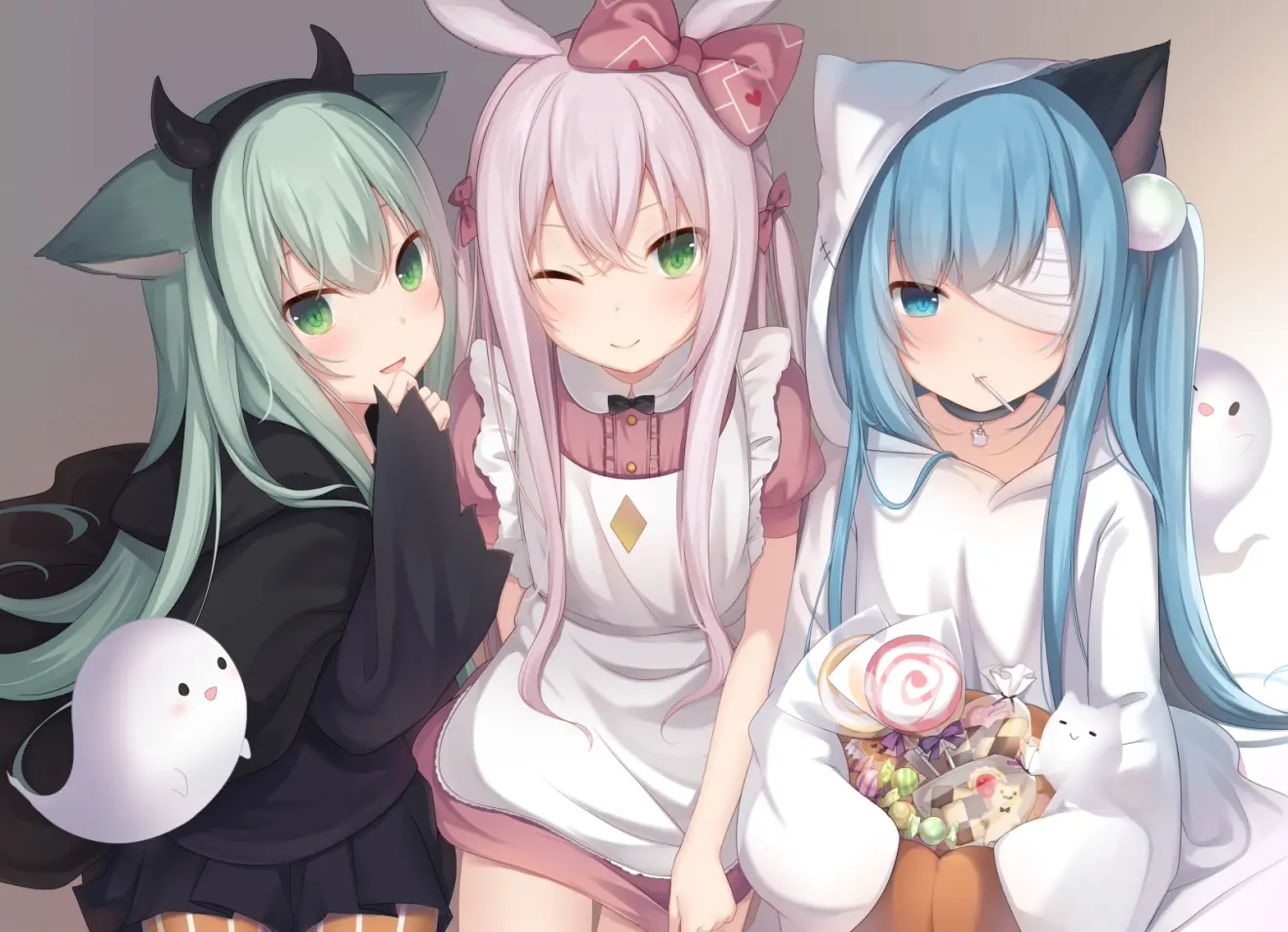 【画师介绍—甘城なつき】猫系少女合集来了,你确定要