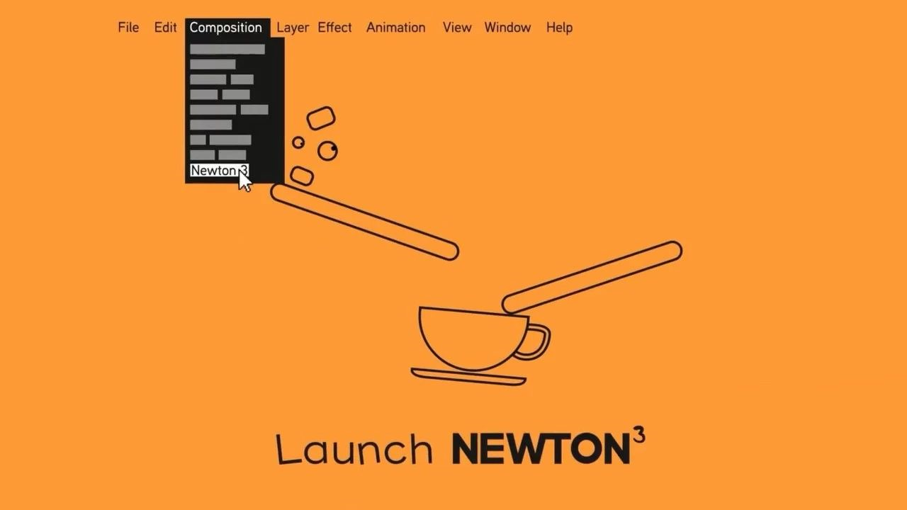 【插件神器】ae牛顿动力学插件newton 3.0.69中文汉化