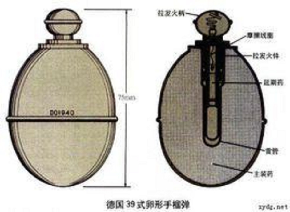 17千克 m39卵形手榴弹         m39卵形手榴弹也是第二次世界大战期